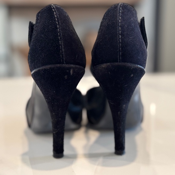 Pedro Garcia “Precious” Black Suede Open-Toe Heels – Size 5.5 US – Pre-Owned - Picture 12 of 16